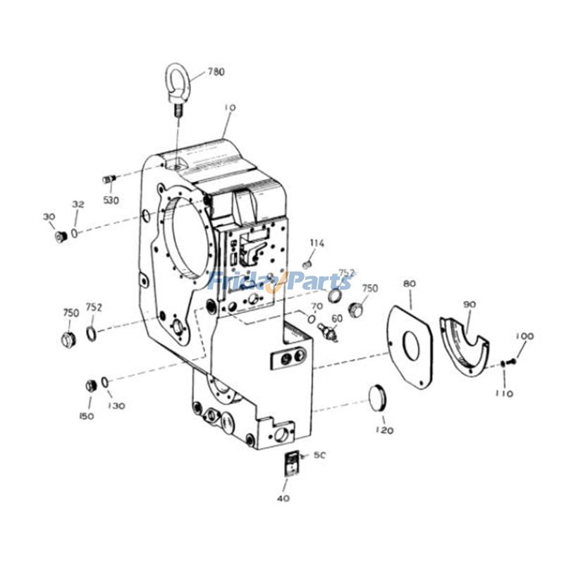 FridayParts Abdeckplatte für Komatsu Doosan Daewoo Rad 300-III