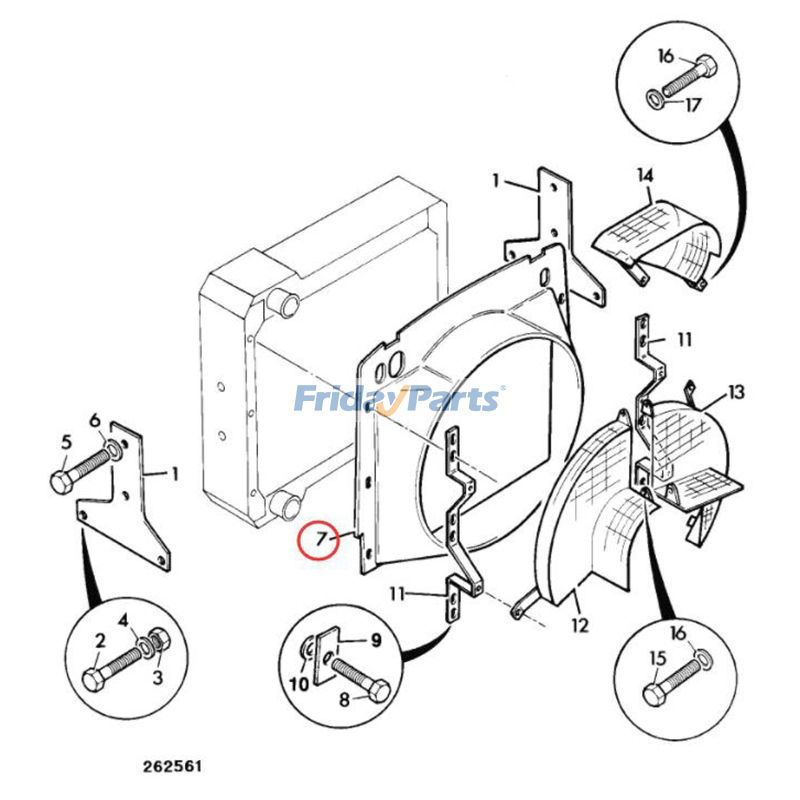 Capot de ventilateur Rétrocaveuse pour Chargeur Pour JCB