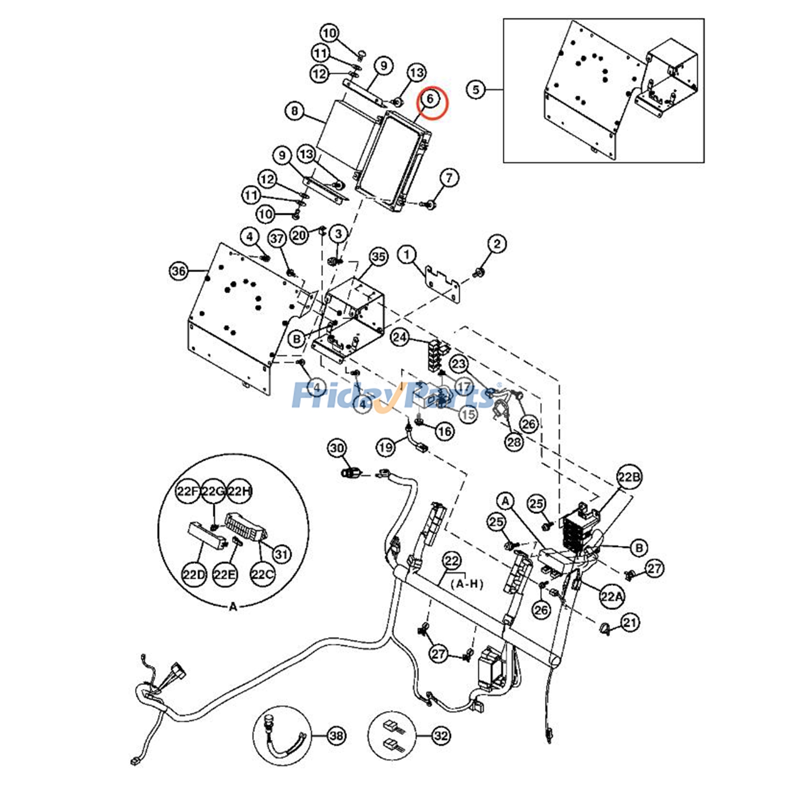 peça essencial para Para JOHN DEERE