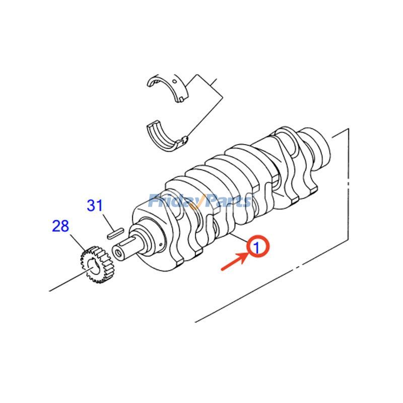 FridayParts Kurbelwelle
