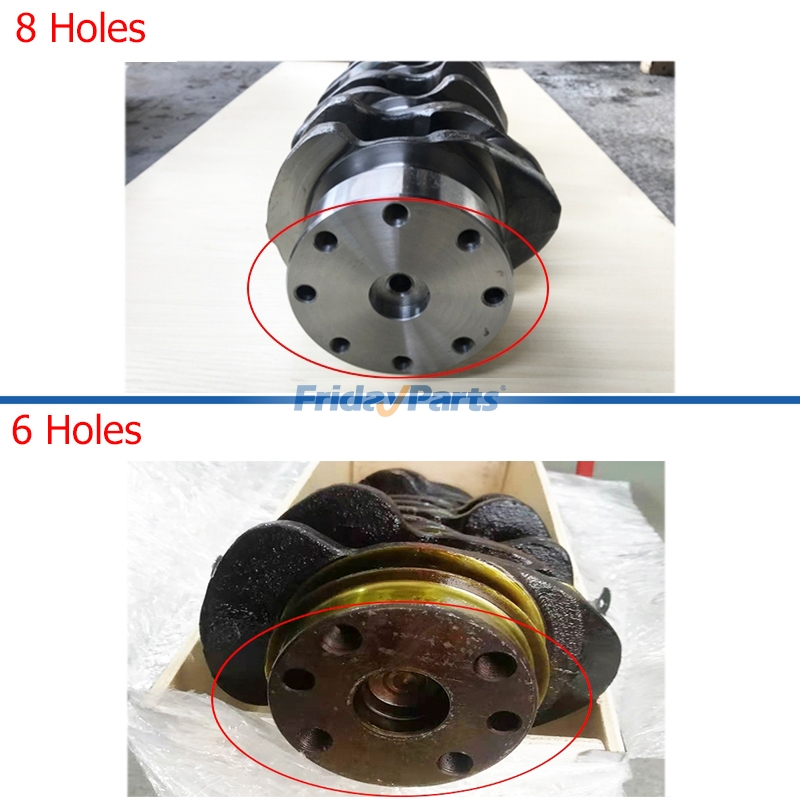 Virabrequim 234-4794 para Caterpillar CAT Engine 3044 3044C C3.4 Minicarregadeira 236B 246B 248B 252B 267B 268B 272C 277B 297C para Motor,Carregadora 