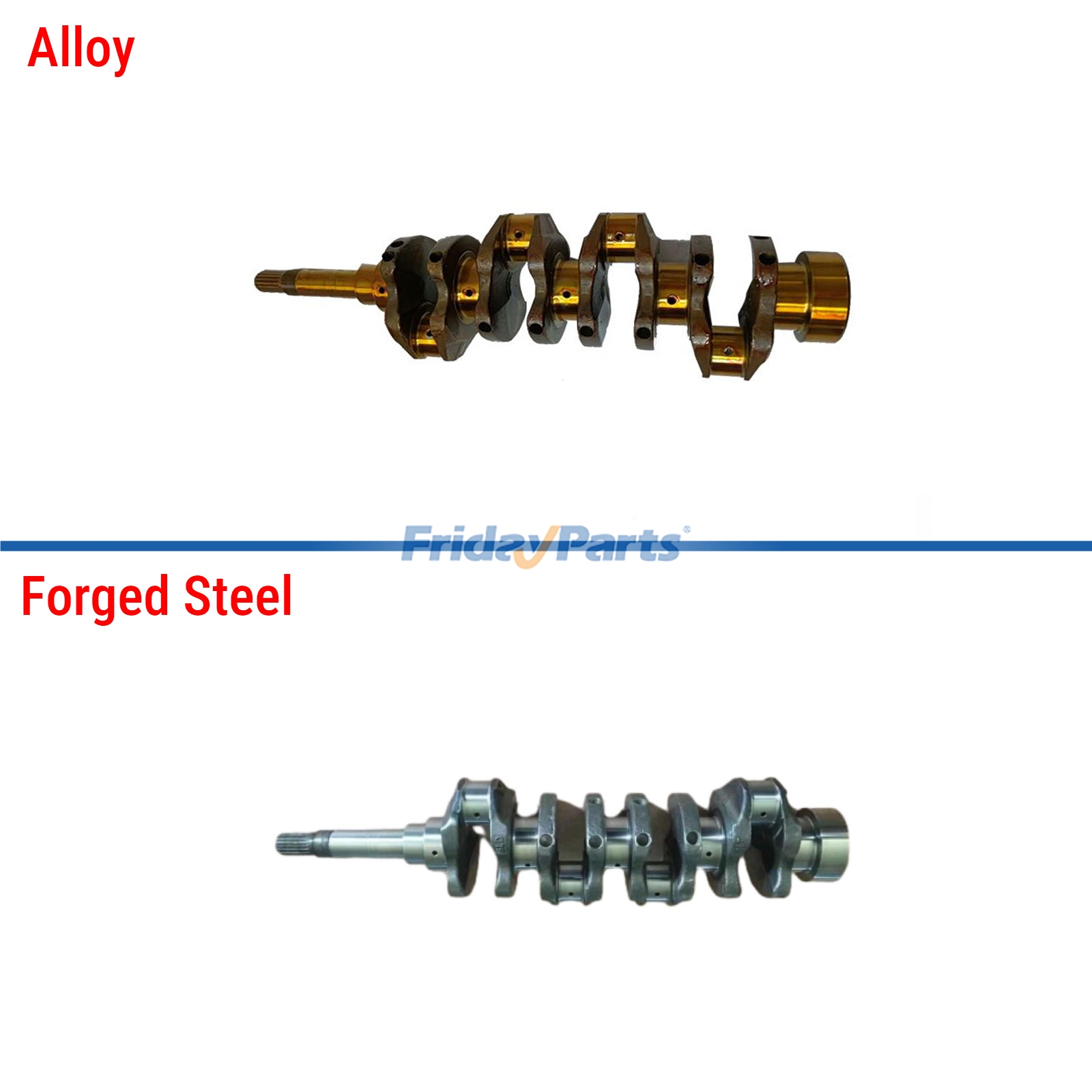Virabrequim 1G851-23010 para motor Kubota V2403 para Motor,Trator
