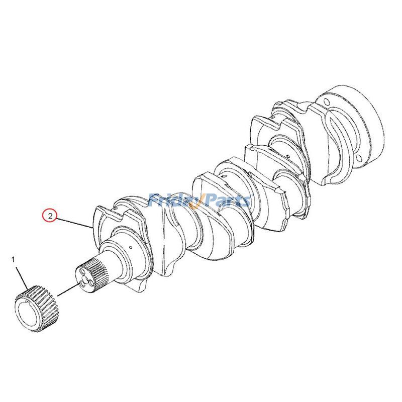 FridayParts Kurbelwellensäule CAT Baggerlader
