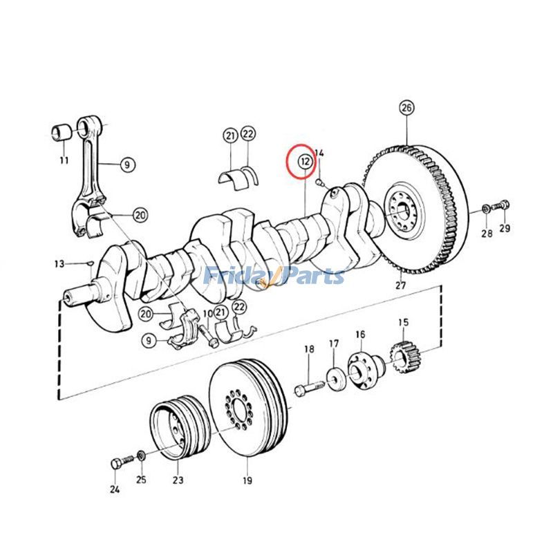 FridayParts Kurbelwelle Penta