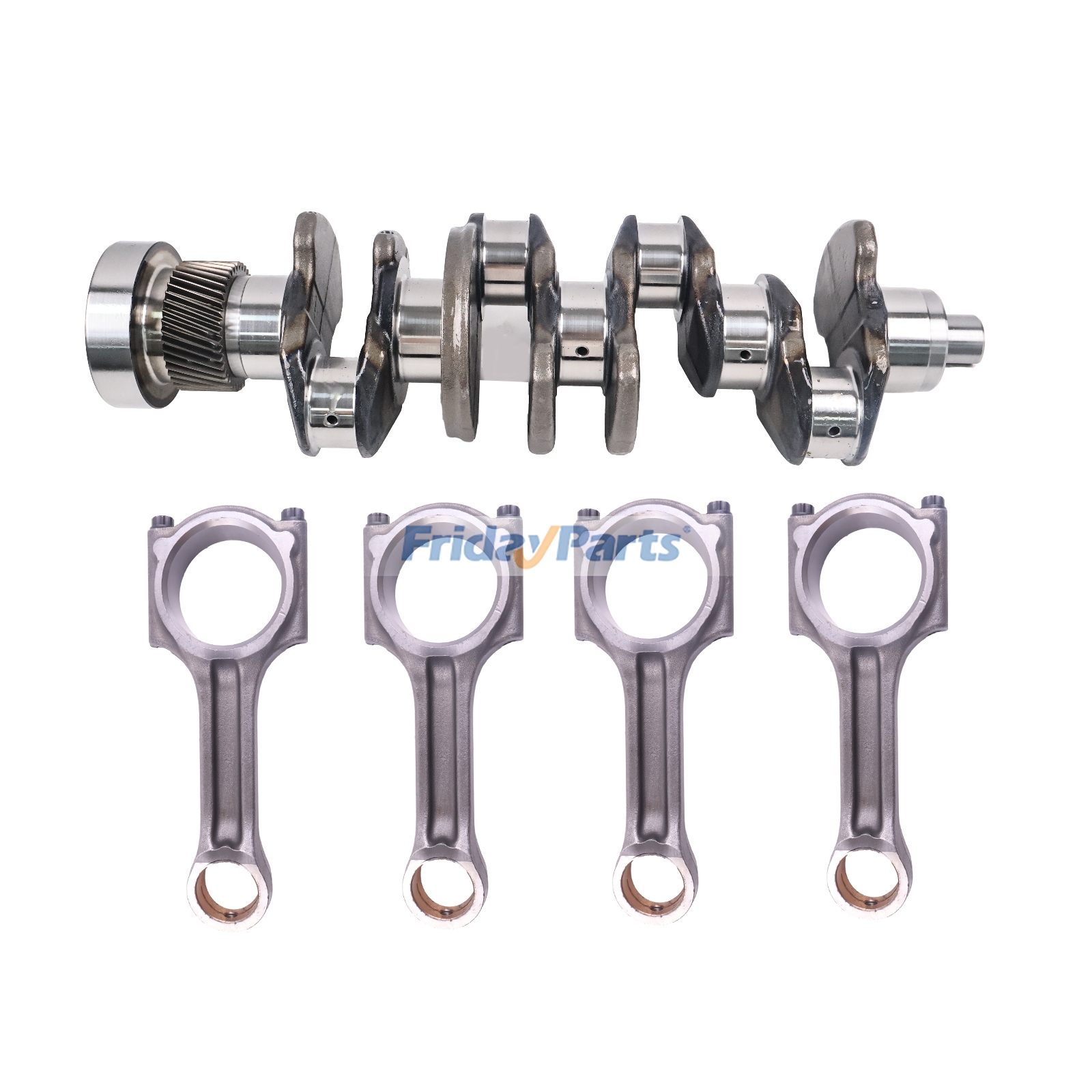 Crankshaft And Connecting Rod 7256752 7256972 for Doosan Engine D34 Bobcat Loader A770 S740 S750 S770 S850 T740 T750 T770 T870