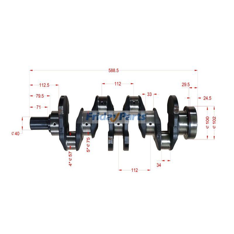 FridayParts Kurbelwelle