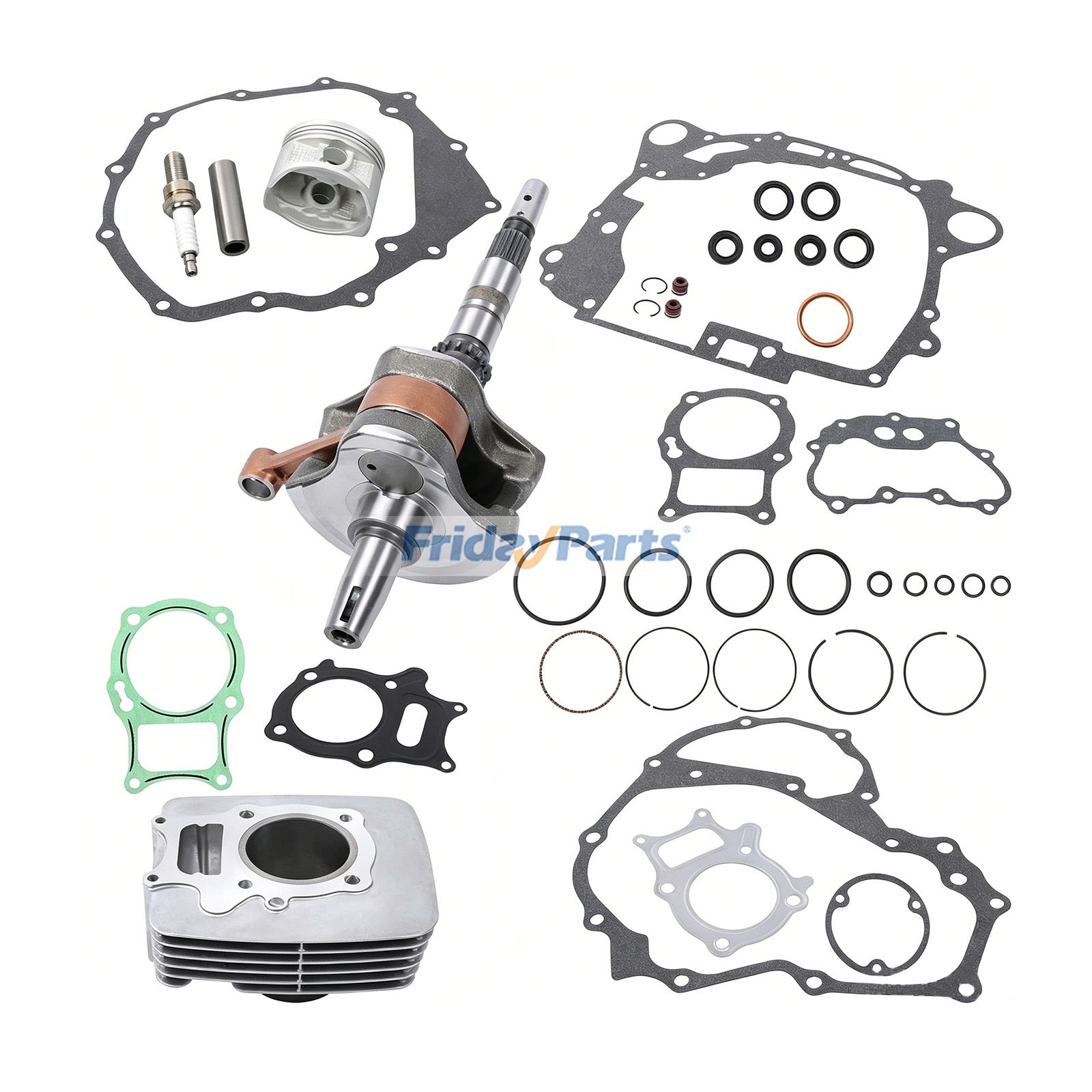 Kit de juntas de cilindro del cigüeñal 13000-HM8-A40 para Honda ATV TRX250 2009-2016