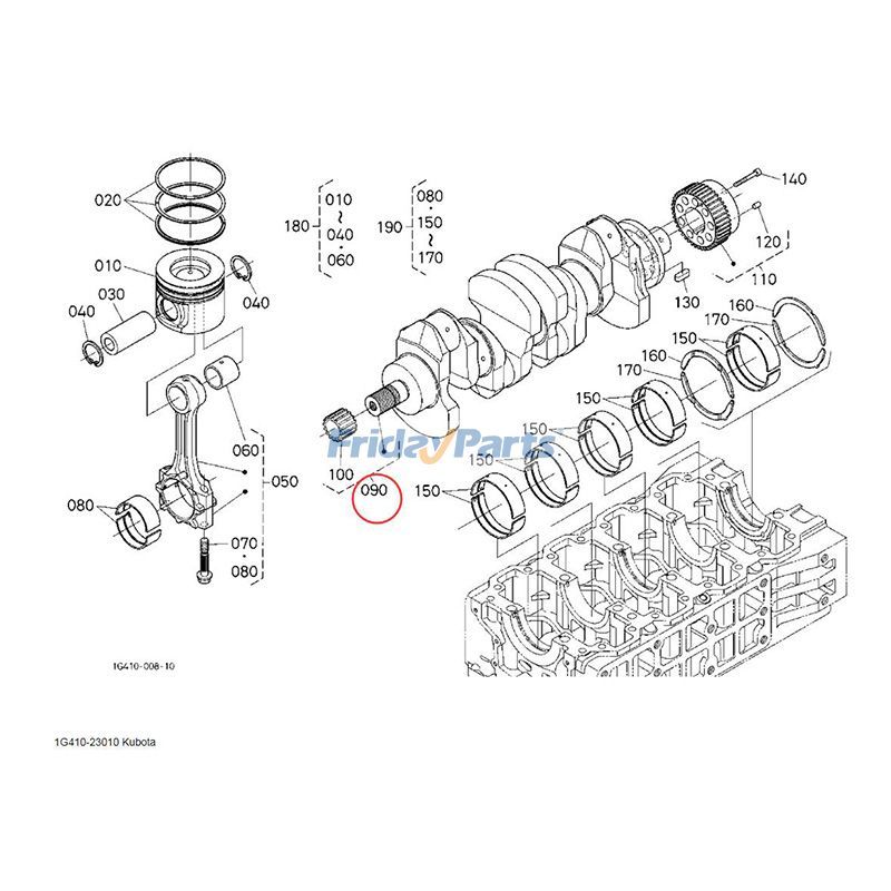 FridayParts Kurbelwelle 1G410-23010