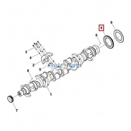 3175255 Crankshaft Gear 3175255 for Cummins Engine G50 GTA38 GTA50E ISBE K38 ...