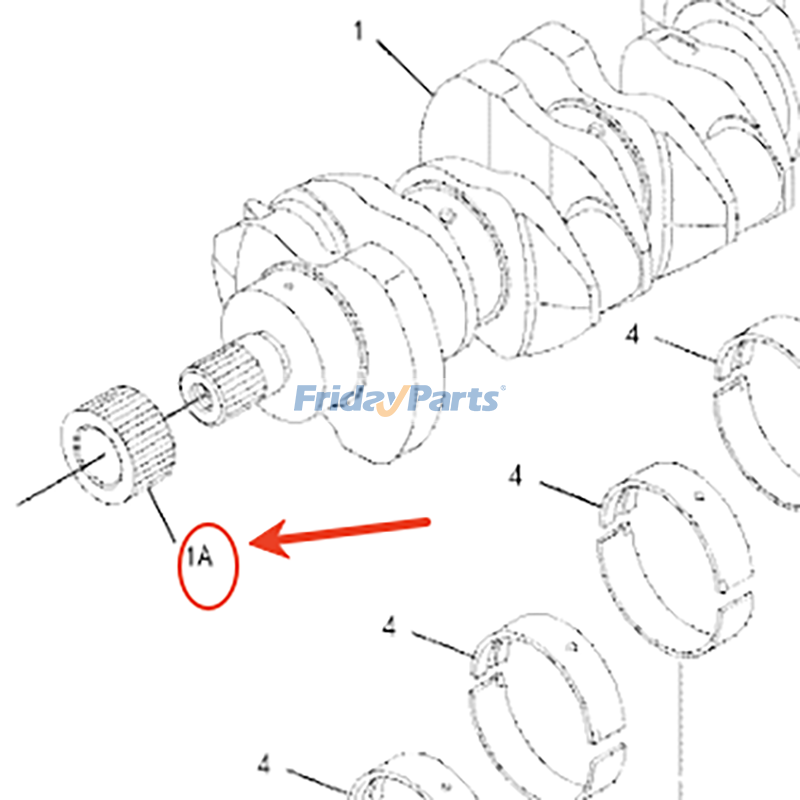 Engranaje del cigüeñal 388-7502 para motor Caterpillar CAT C2.6 C3.3B, cargadoras 236D, 242D, 246D, 257D, 262D, 277D, 279D, 906K, 907M, excavadoras 310, 308E, 309CR Para CAT