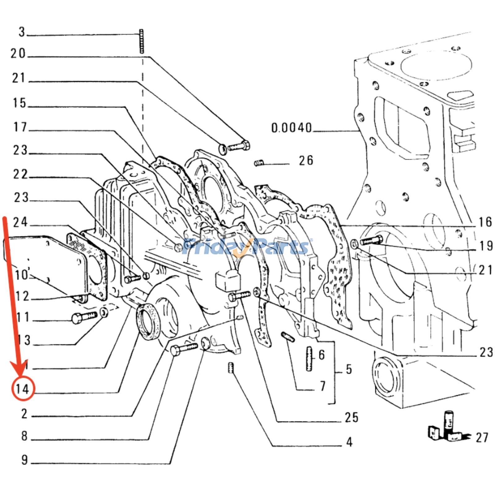 Joint d'huile de vilebrequinpour Moteur,Tracteur