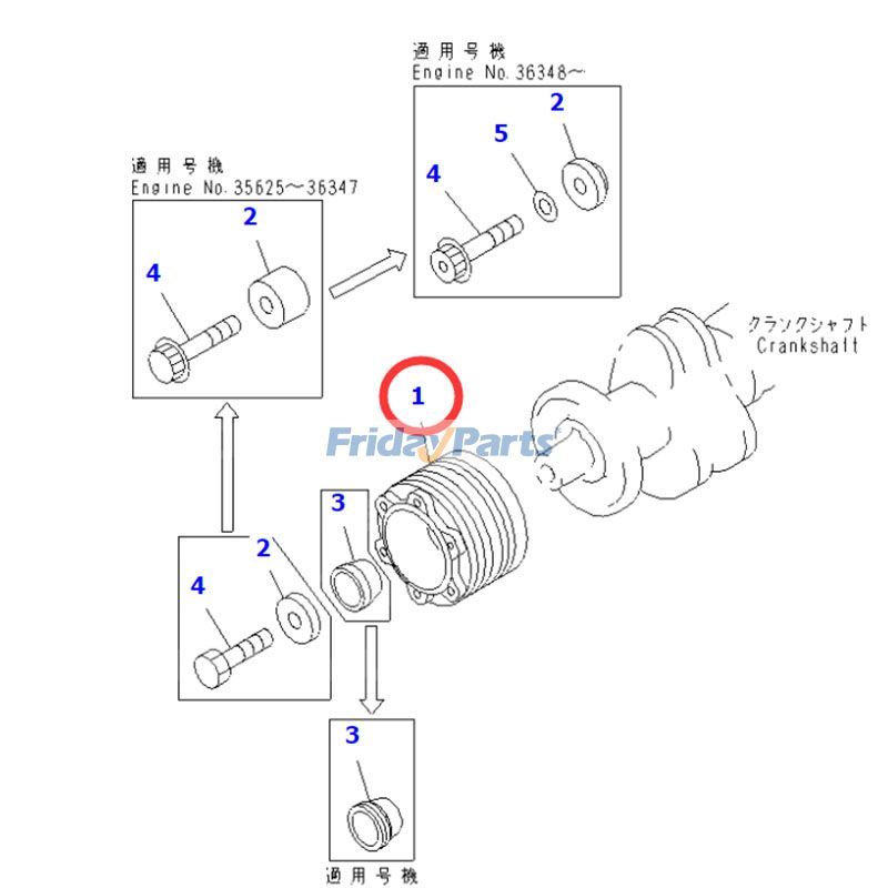 Poulie de vilebrequin 6222-33-1411 pour moteur Komatsu SAA6D108E Excavateur PC300-6pourPour KOMATSU