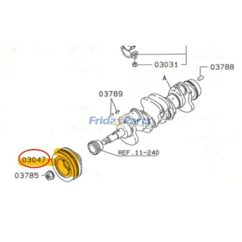 Crankshaft Pulley for Excavator