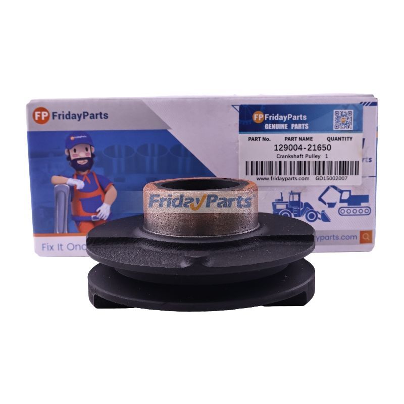 Crankshaft Pulley YM129004-21650 for Komatsu 3D84E Excavator PC35R-8 Loader SK510-5