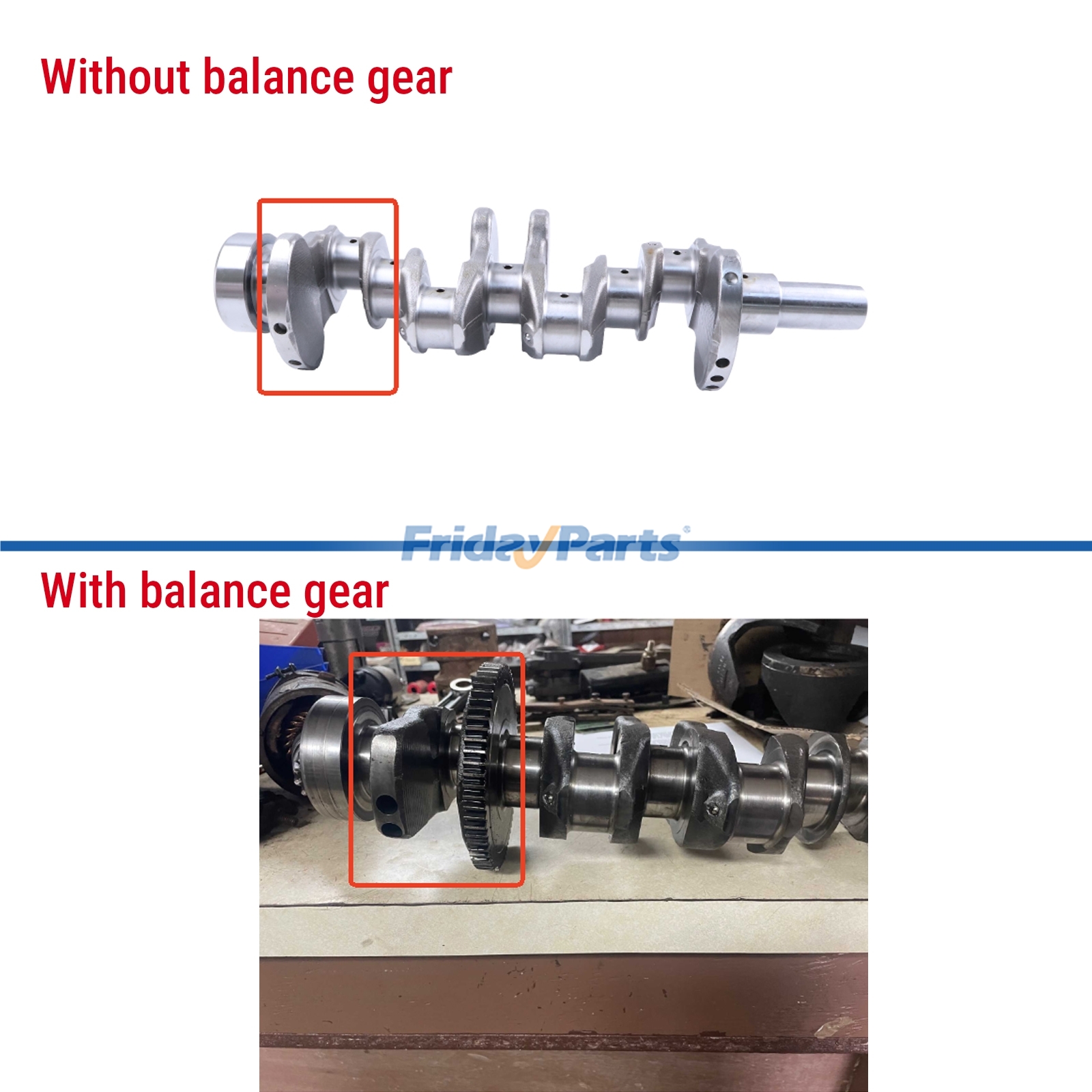 Crankshaft 4TNE84 Komatsu for Engine,Excavator,Generator,Loader