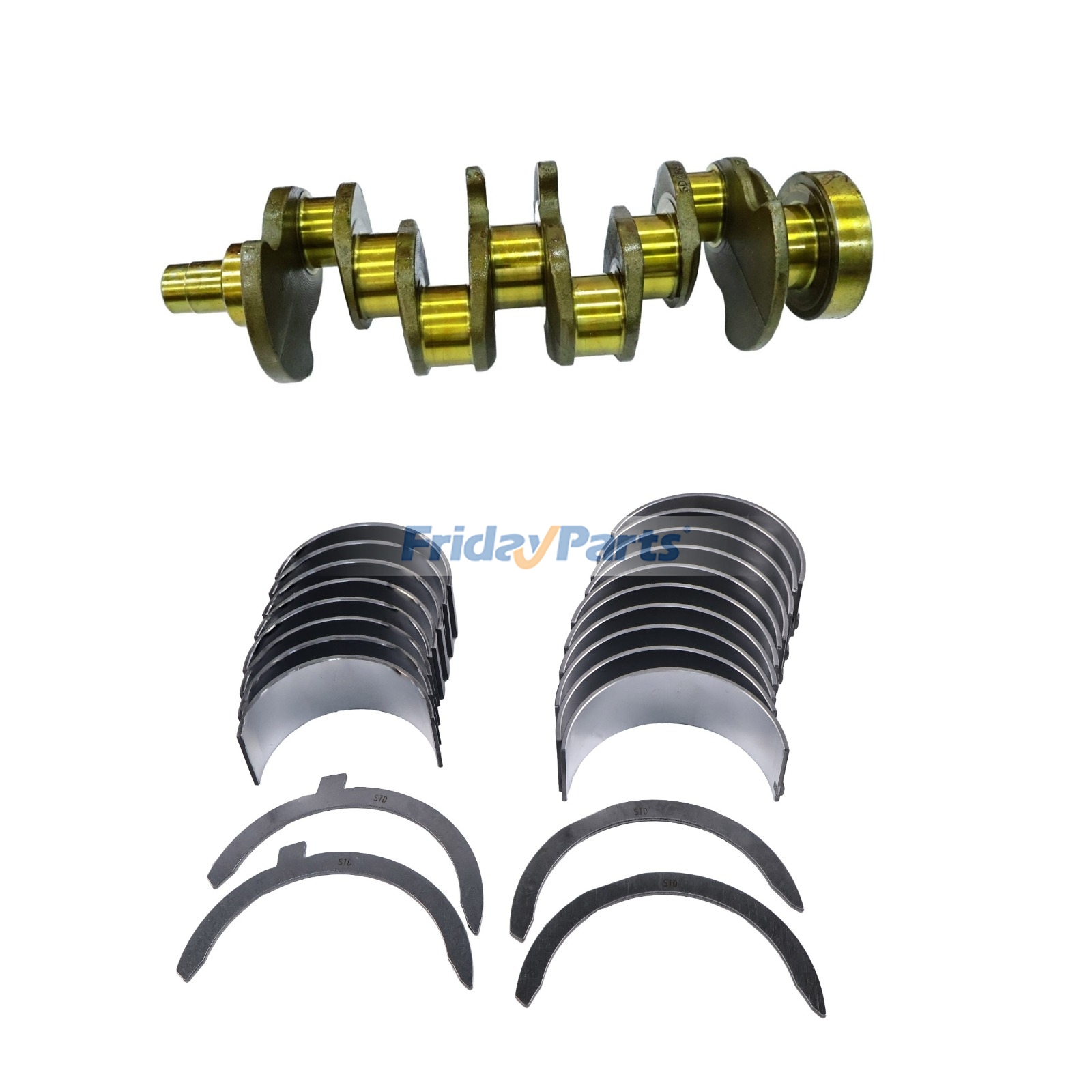 Cigüeñal ZZ90237 para motor Perkins 1104D-E44TA 1104D-44 1104D-44T 1104D-44TA 1104C-44 1104C-44T 1104C-E44T 1104C-44TA para Motor,Tractor