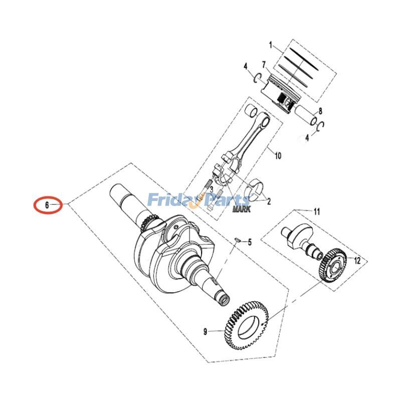 FridayParts Kurbelwelle