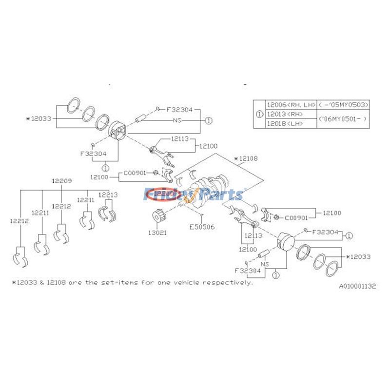 FridayParts Kurbelwelle