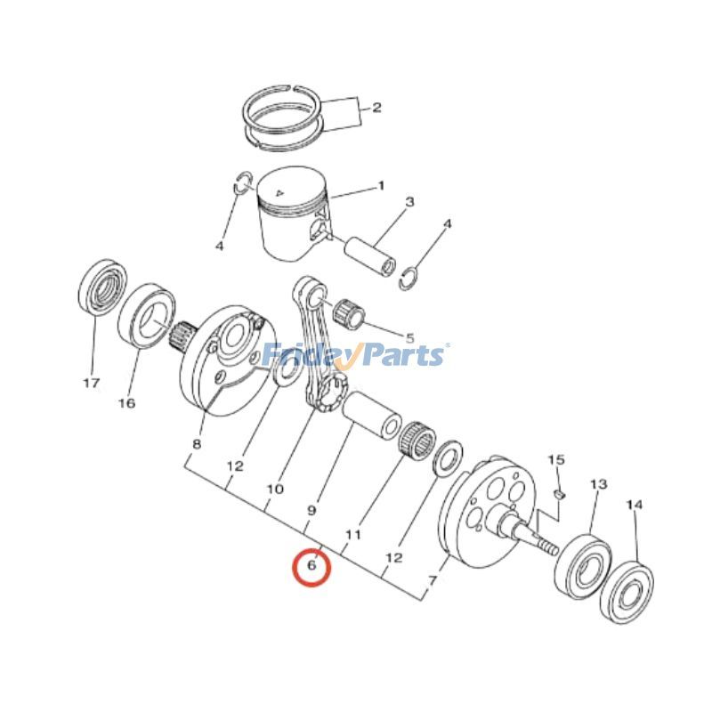 Kurbelwellefür MotorradFür Yamaha