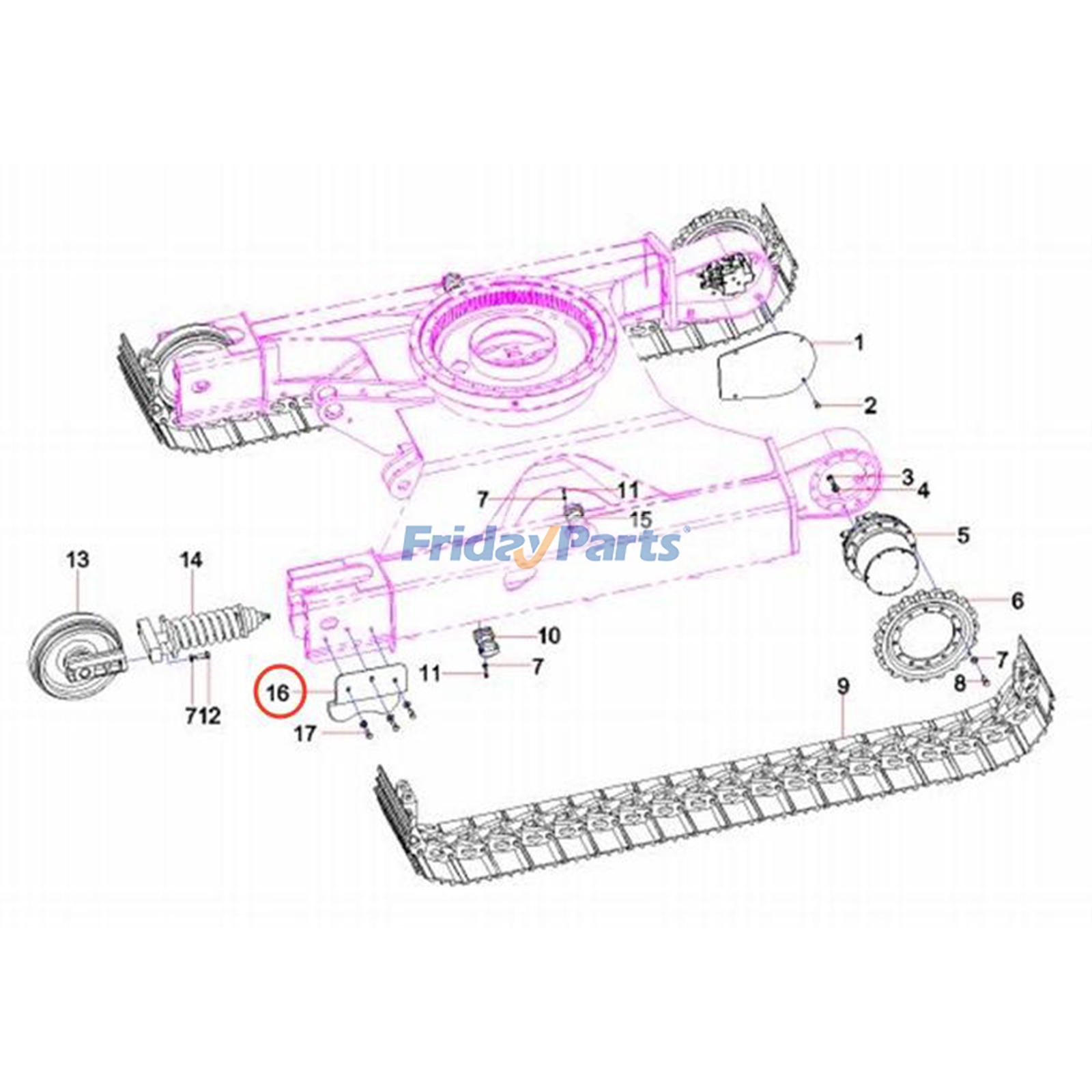 Crawler Guard Board for Excavator