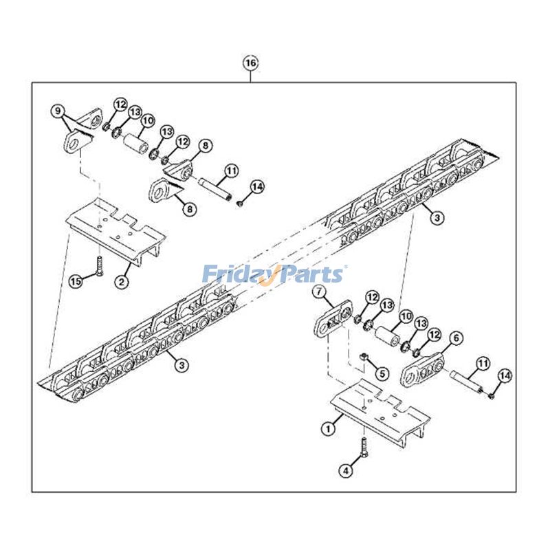 ローダー クローラートラックチェーンアセンブリ