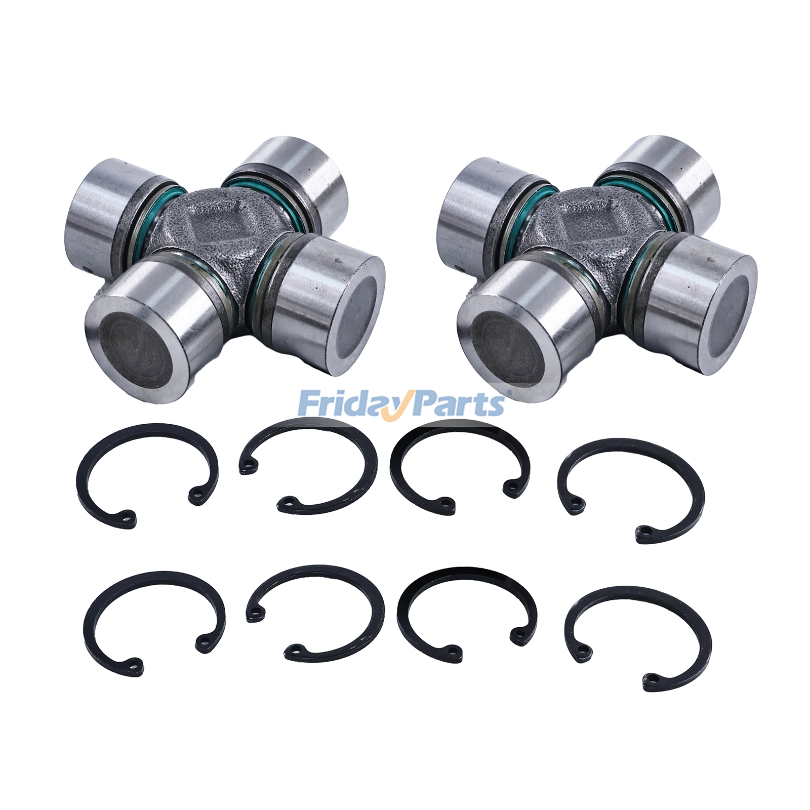 2 Pieces Cross And Bearing Assembly L100632 for John Deere Tractor Loader 210LE 310E 310SJ 315D 410L Tractor SE6310 6010 6020 62000 6320 6403 6410 6420 6500