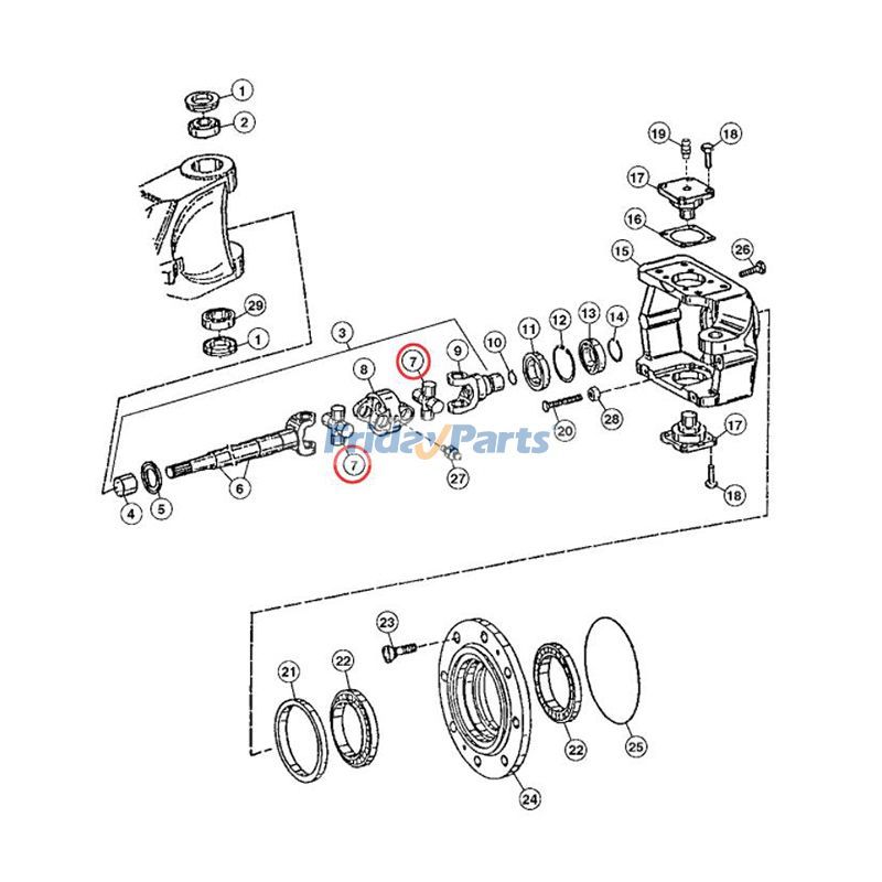 FridayPartsでクロスとベアリングのアセンブリを購入