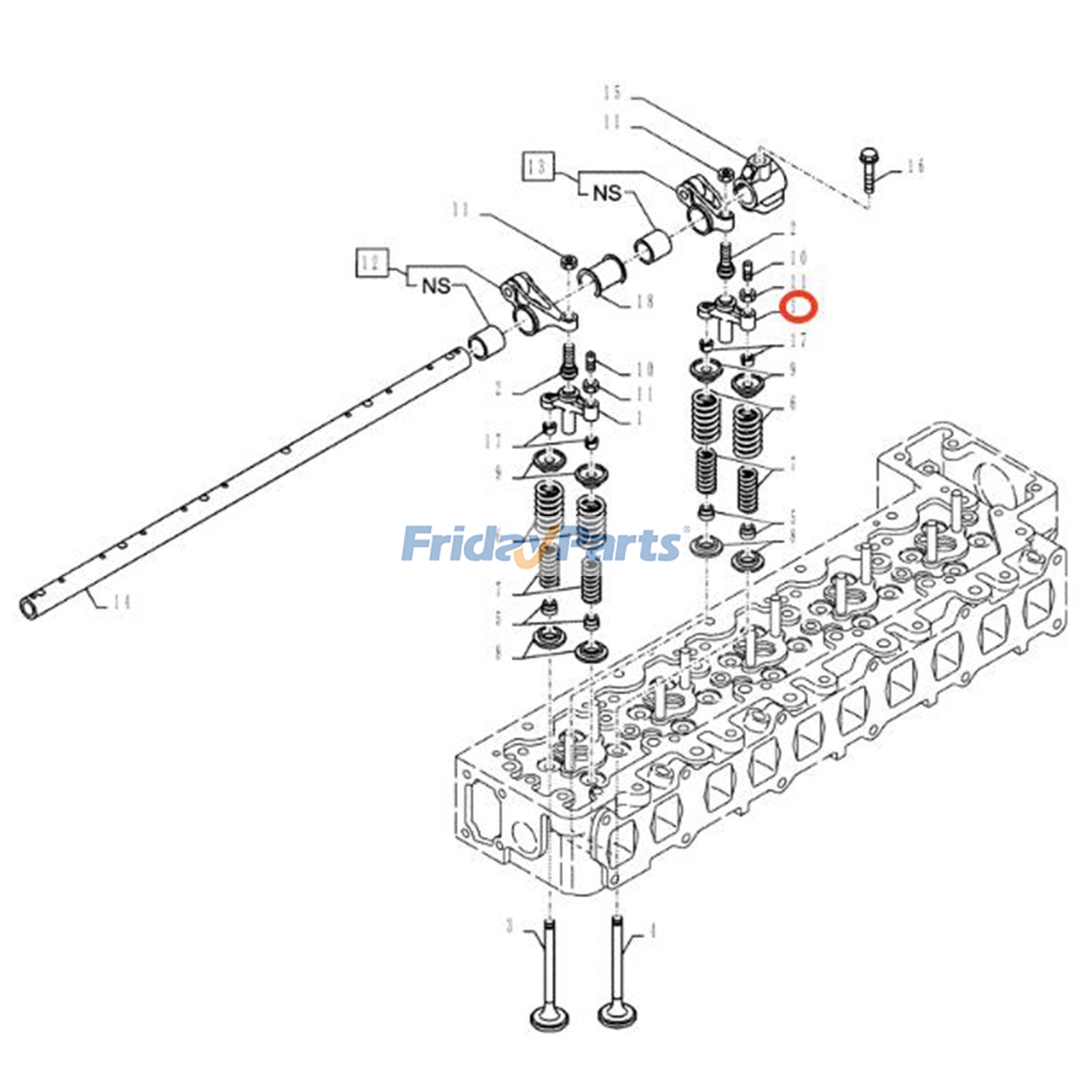 Conjunto de cabezal transversal S1370-61080 para motor Hino J08E, excavadora Kobelco SK350-9, SK210LC-8, 230SR-3, 260SR-3 para Motor,Excavadora