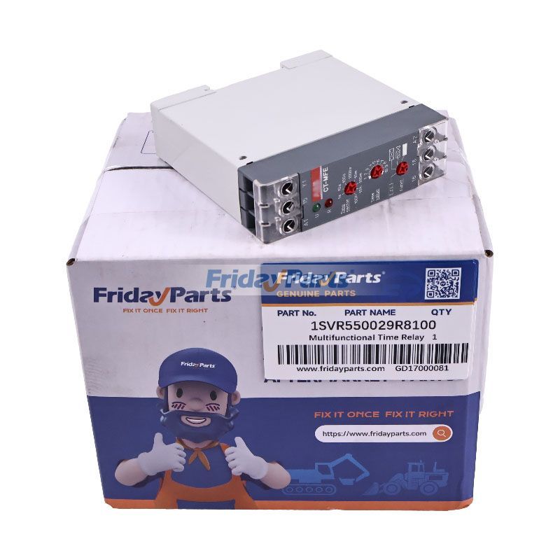 Relais temporisé multifonctionnel ABB 1SVR550029R8100 CT-MFE de rechange