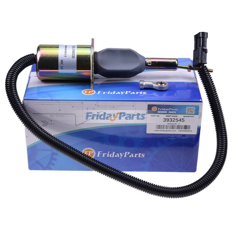12V Stop Solenoid 3932545 SA-4639-12 for Cummins Engine 4B3.9 6CTA