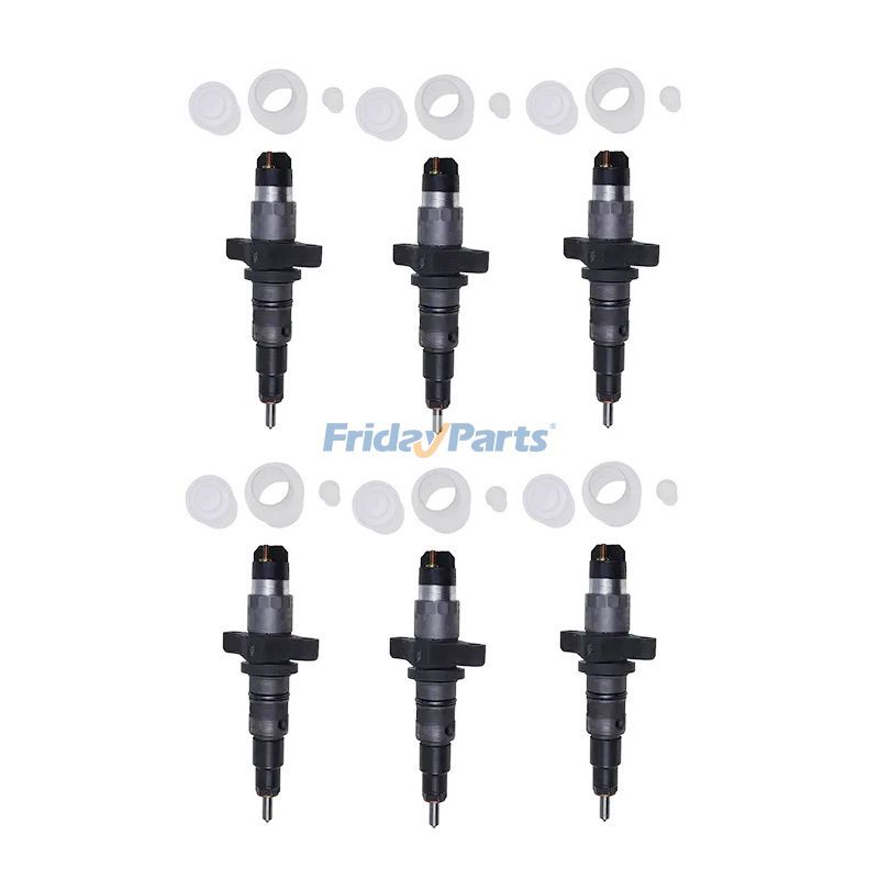 6Pcs Common Rail Fuel Injector 2830957 2830224 for Cummins Engine ISBE 4B3.9 ISB
