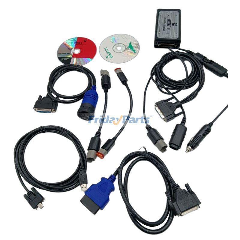 Kit complet d'adaptateur de liaison de données Cummins INLINE 6 avec logiciel INSITE 8.7 pro pour camions ISC BC QSB ISDE ISZ QSL Diagnostic et programmationpour