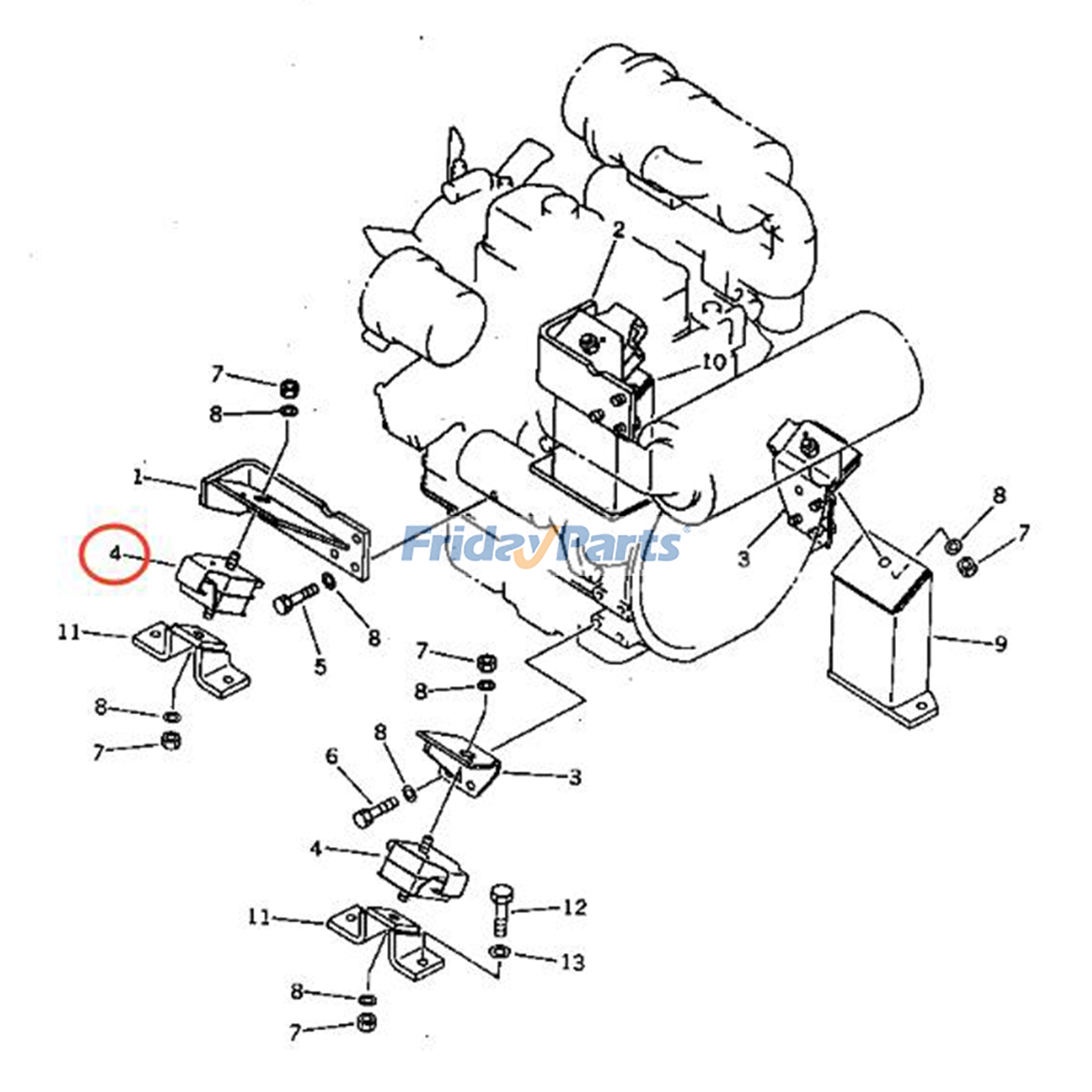Cushion for Excavator