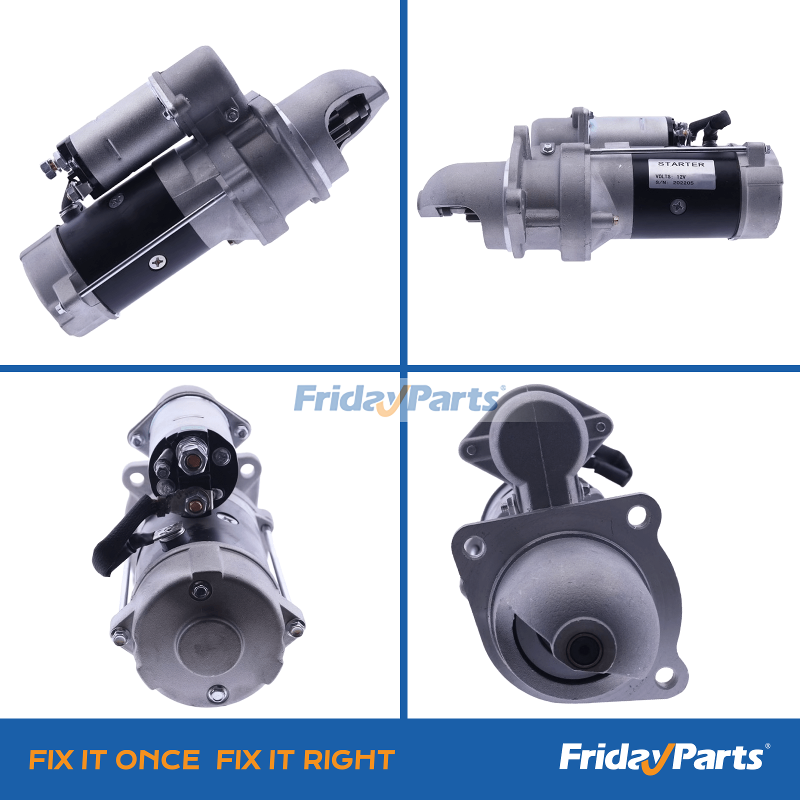 Arrancador de 12V 10T 10732572 P32572 para manipulador telescópico JLG 10044C 10054C 10K-42 10K-54 644B 6K-37 844C-42 8K-42