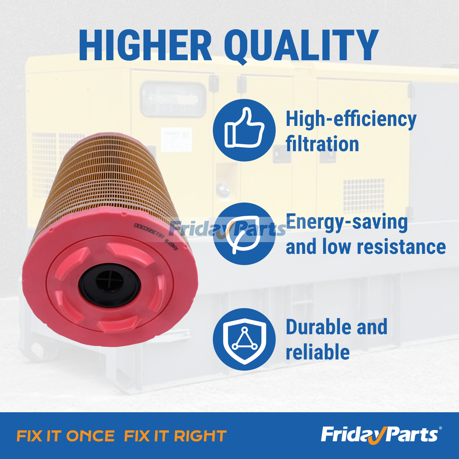 Air compressor air filter for Atlas Copco GA series high efficiency filtration