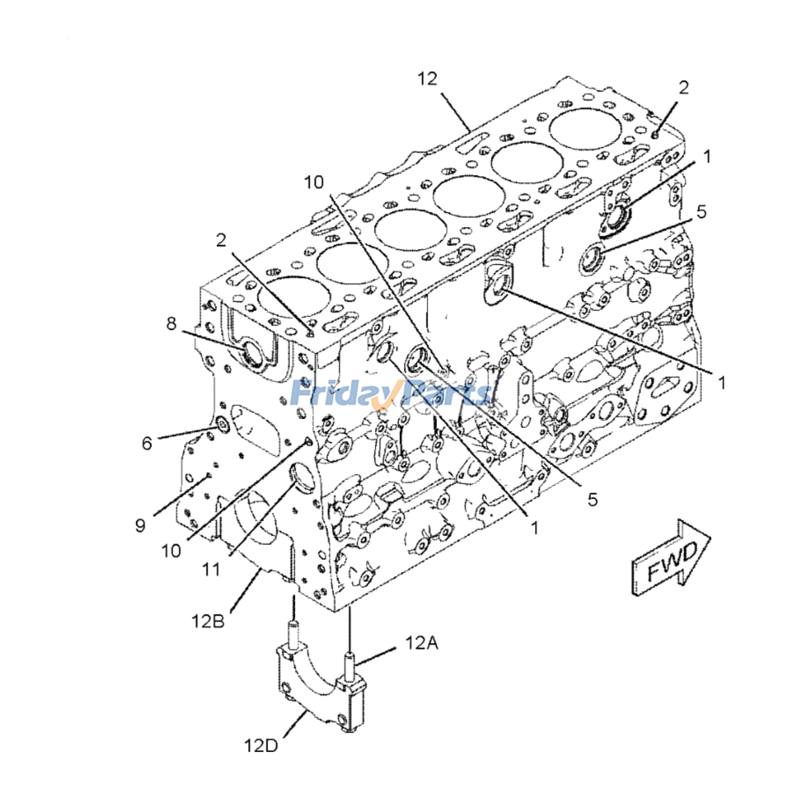 Cylinder Block Assembly 363-7644 for Caterpillar CAT Engine C7.1 C13 C6.6 C7 3306 Loader 2384C 2484C 966E 966F 966G Para CAT