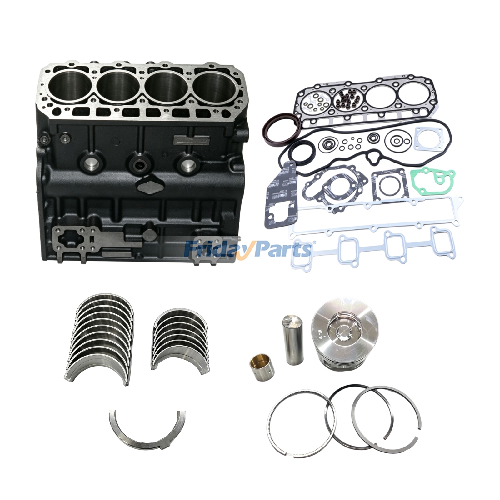 Bloc-cylindres 729906-01560 pour moteur Yanmar 4TNV94L