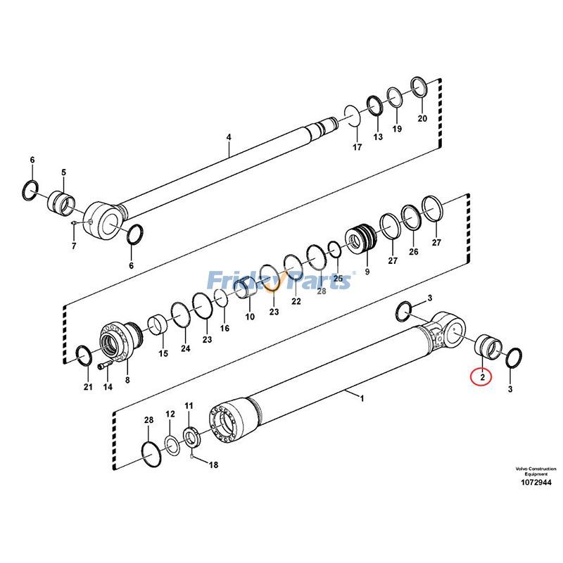 FridayParts Cylinder Bushing EW210C