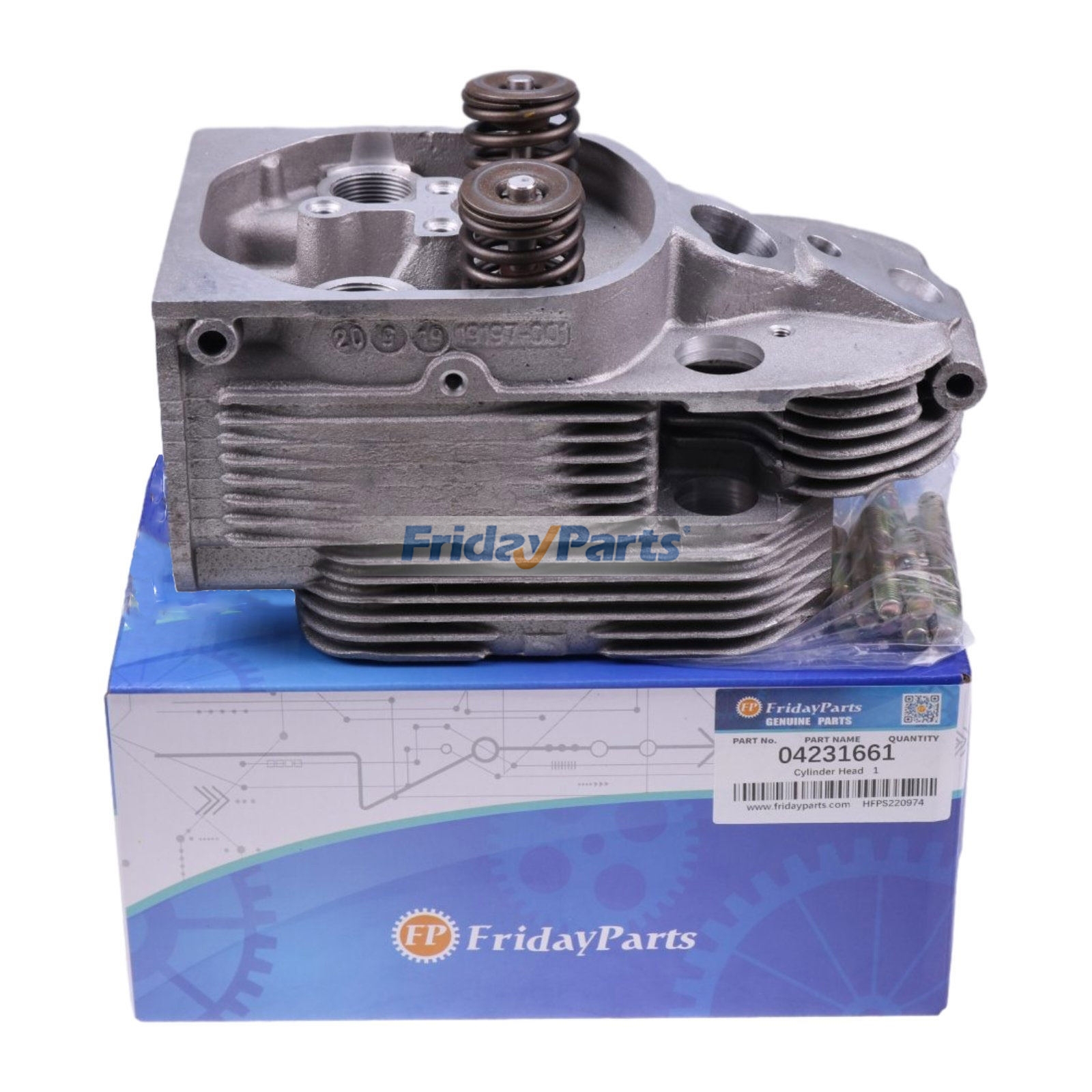 Cylinder Head with Valves for Engine