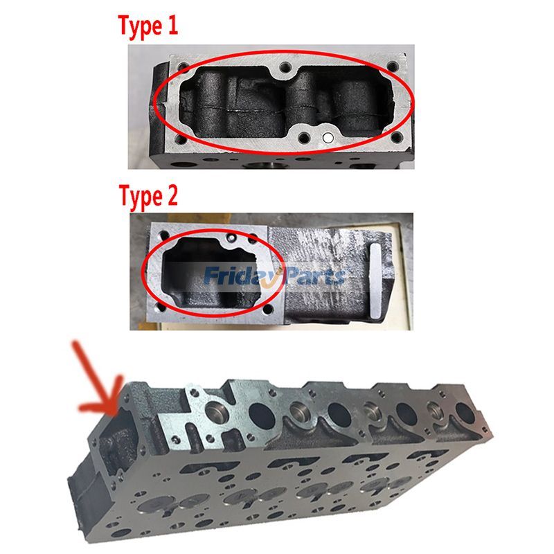 FridayParts Kompletter Zylinderkopf mit Ventilen