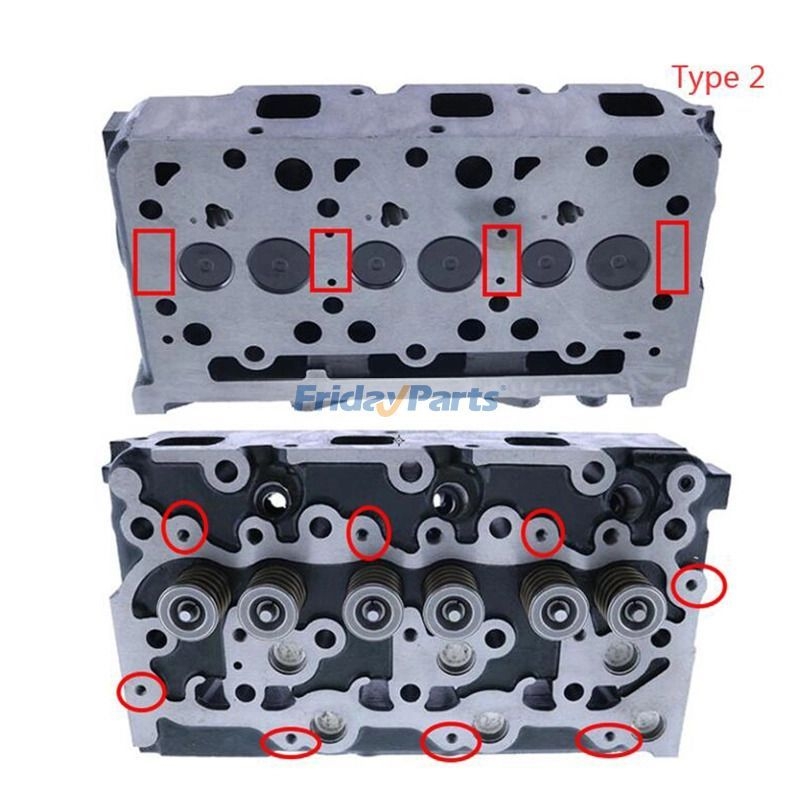 Cylinder Head 16444-03040 for Kubota Engine D1703 Generator GV-1125Q-60 ...