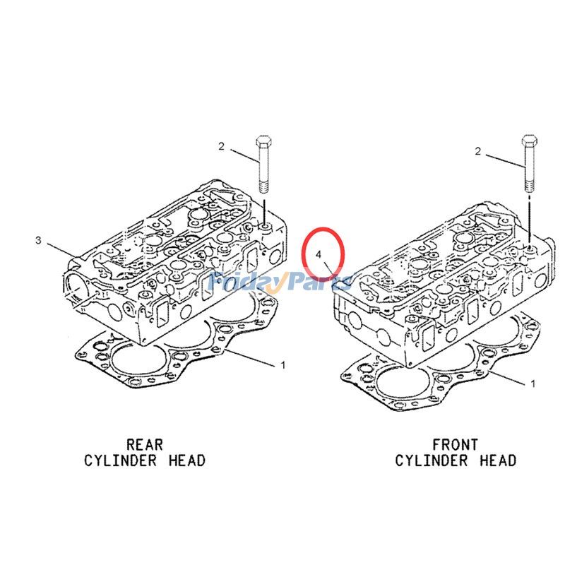 Culata desnuda 183-8174 para motor de excavadora Caterpillar CAT 3066 Excavadora 320B 320BL 320BN 320C 321B de FridayParts