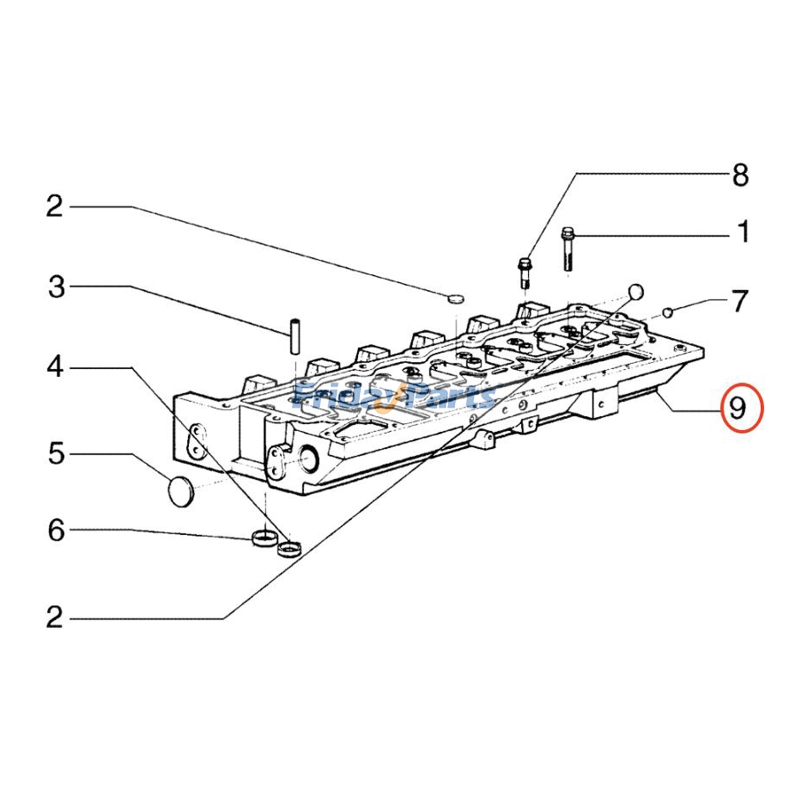 ブルドーザー,ハーベスター,ローダー,トラクター シリンダーヘッドアセンブリ