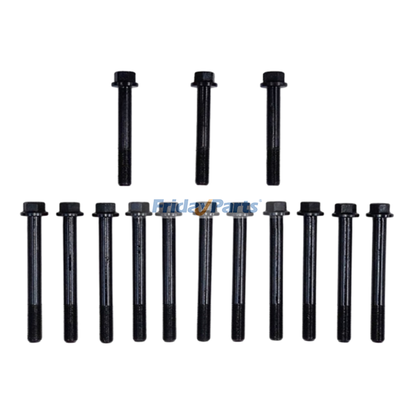 14 Pieces Cylinder Head Bolt T432076 T432075 for Perkins Engine 403C-11 403D-11
