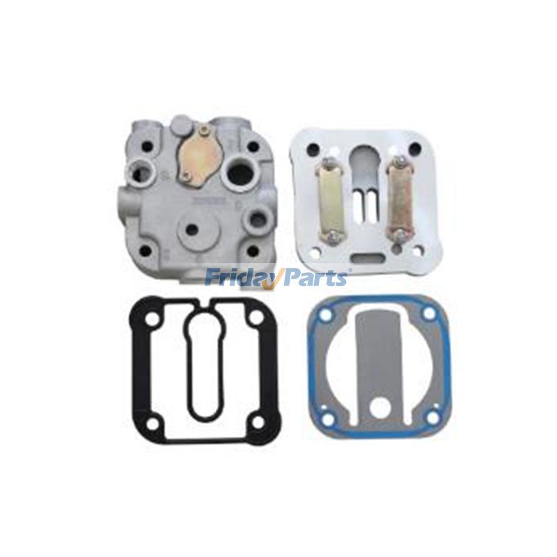 DAF トラック LF45 LF55 LF シリーズ用エアブレーキコンプレッサー 1409281 のシリンダーヘッド一式