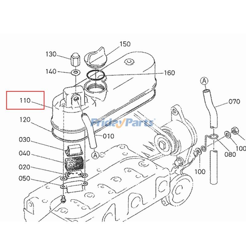 Cylinder Head Cover B7300 B7400 B7410 BX1800 BX1830 for Excavator