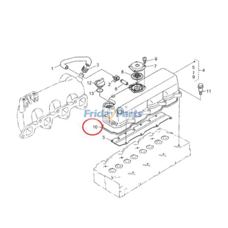  Cylinder Head Cover Gasket For HYUNDAI,For KUBOTA
