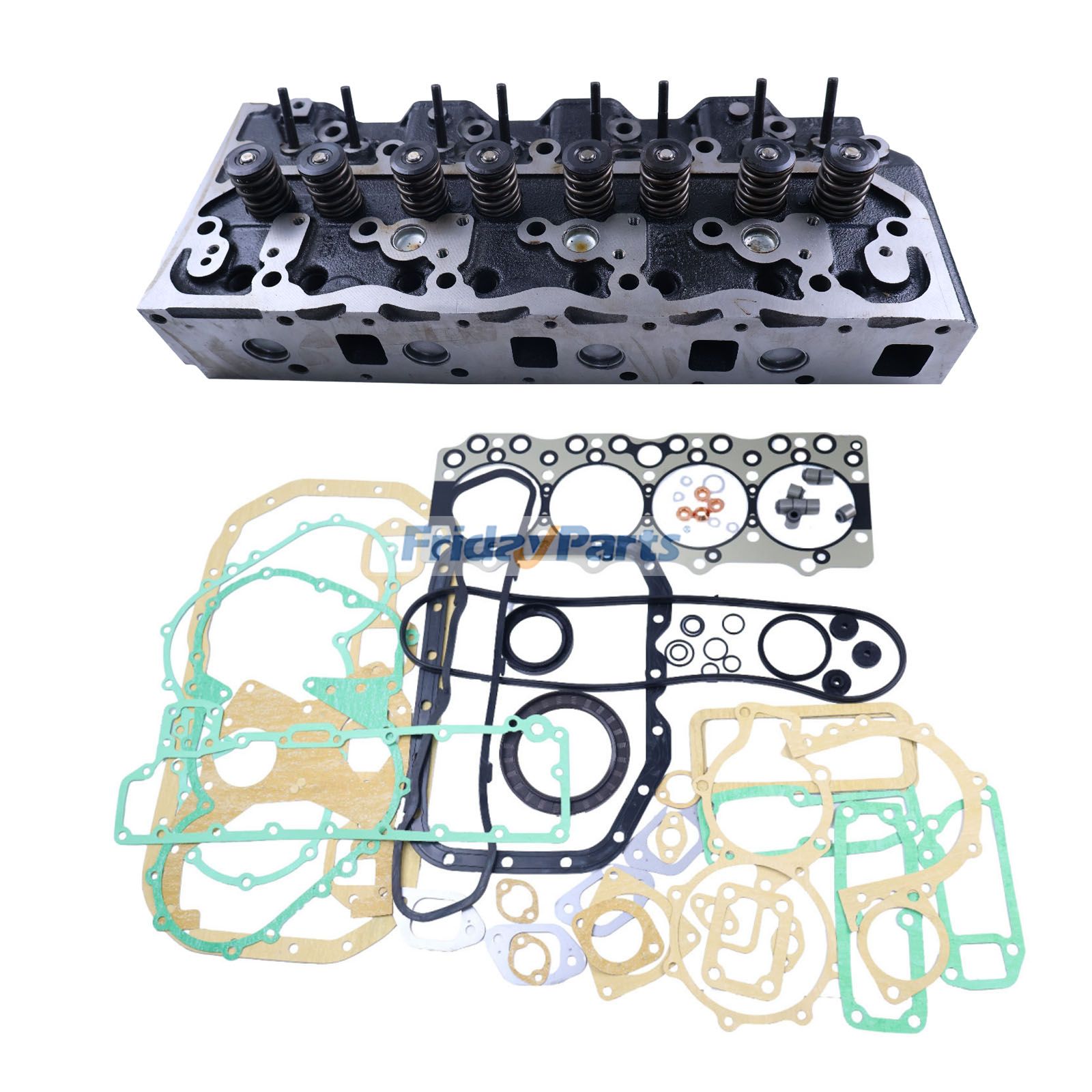 4BG1 4BG1T Complete Cylinder Head with Full Gasket Kit for Isuzu Engine John Deere Hitachi Kobelco CASE JCB New Holland Excavator