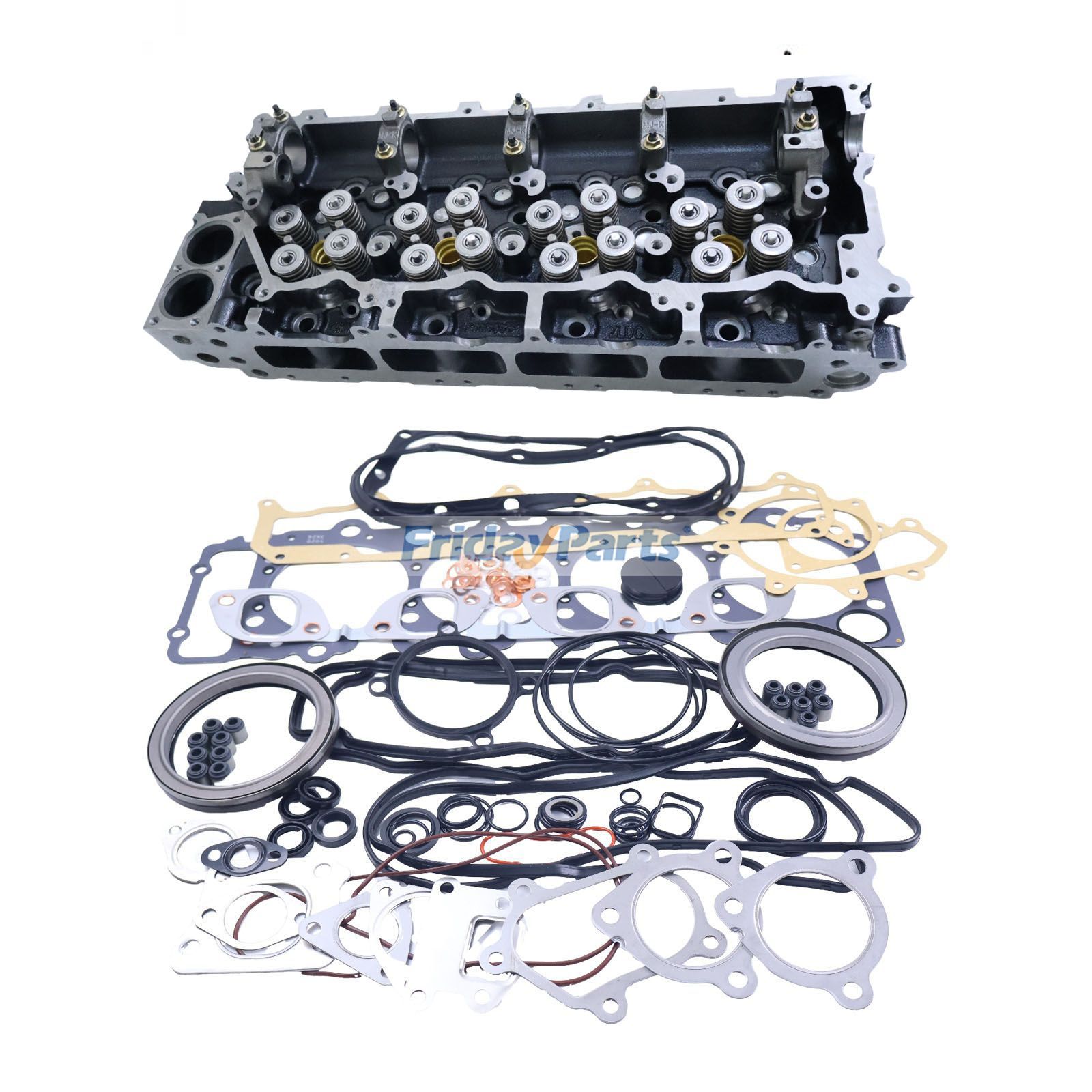Engine 4HK1 4HK1T 4HK1TC Complete Cylinder Head with Full Gasket Kit for Isuzu Truck NPR75 NPR NQR NRR NPR-HD NPR400 NQR500 700P