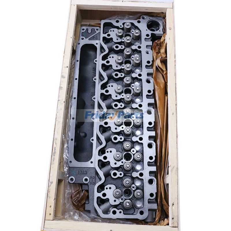 Culata completa con válvulas para motor 6D107 6D107-1 SAA6D107E-1 para Komatsu WA250-6 WA320-6 WA380-6 PC200-8 PC220LC-8 PC240LC-8 PC300-8 de FridayParts